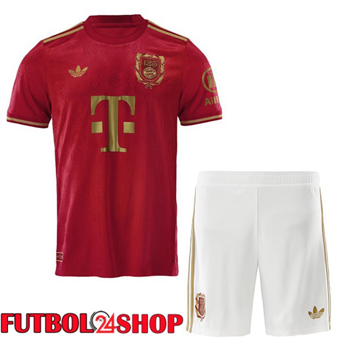 Camisetas De Futbol Bayern Munich Ninos Edición 125 Aniversario Rojo 2025/2026
