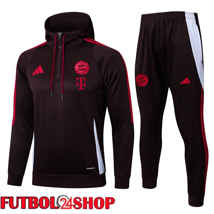 Chandal Futbol - Sudadera Con Capucha Bayern Munich Rojo 2025/2026
