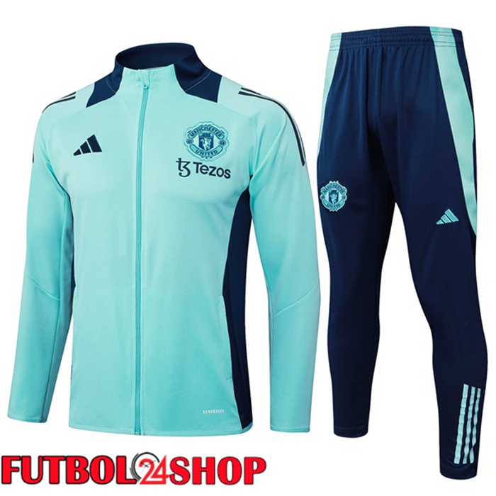 Chandal Equipos De Futbol - Chaqueta Manchester United Verde 2025/2026