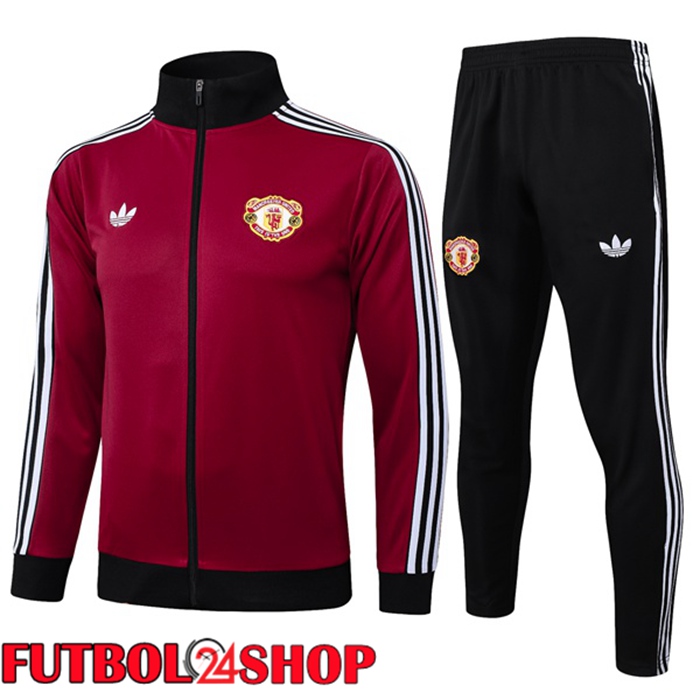 Chandal Equipos De Futbol - Chaqueta Manchester United Rojo 2025/2026