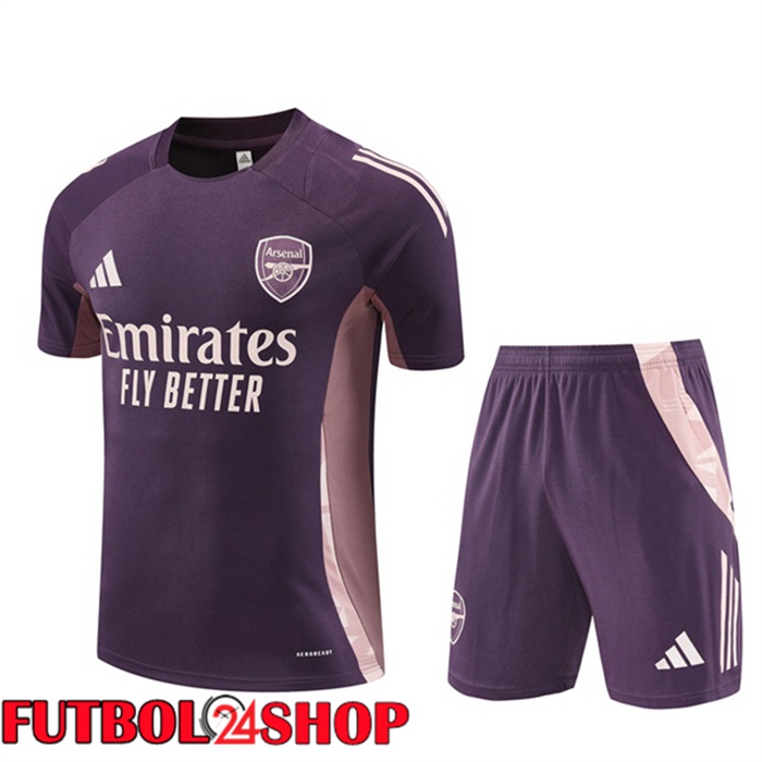 Camiseta Entrenamiento Arsenal + Cortos Púrpura 2025/2026