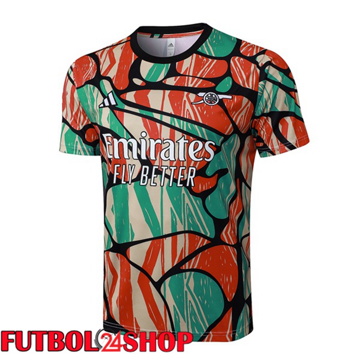 Camiseta Entrenamiento Arsenal Rojo Verde 2025/2026