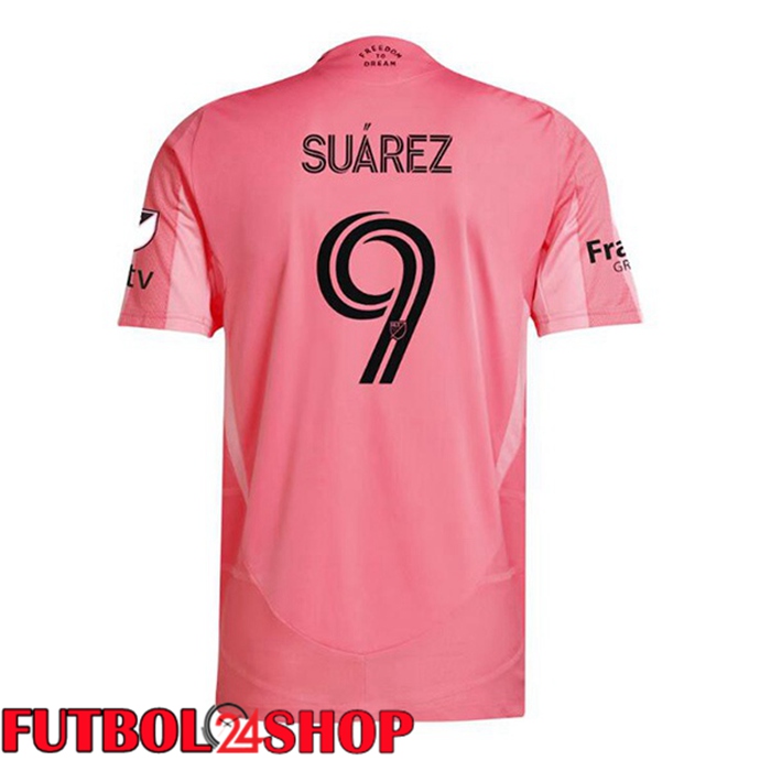 Camisetas De Futbol Inter Miami CF (Suárez 9) Primera Rosado 2025/2026