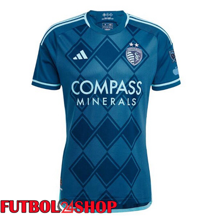 Camisetas De Futbol Sporting Kansas Segunda Azul 2025/2026