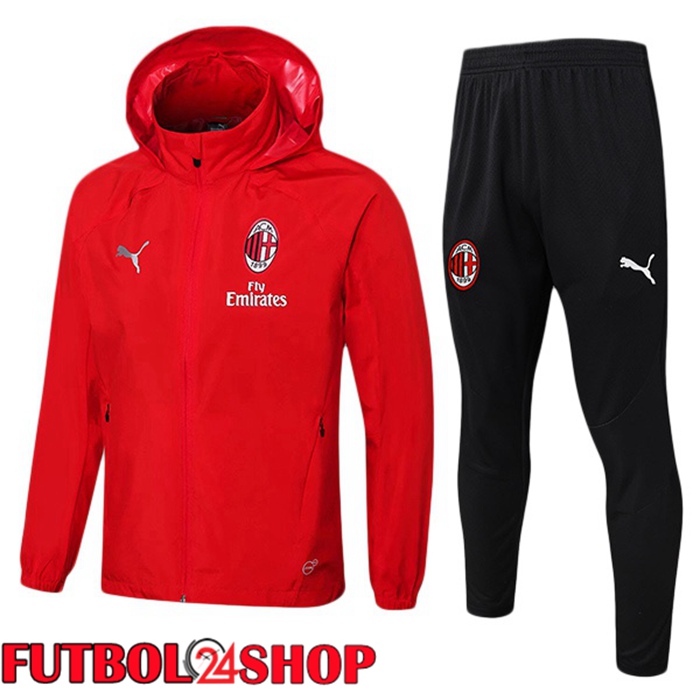 Chandal Futbol - Rompevientos AC Milan Rojo 2025/2026