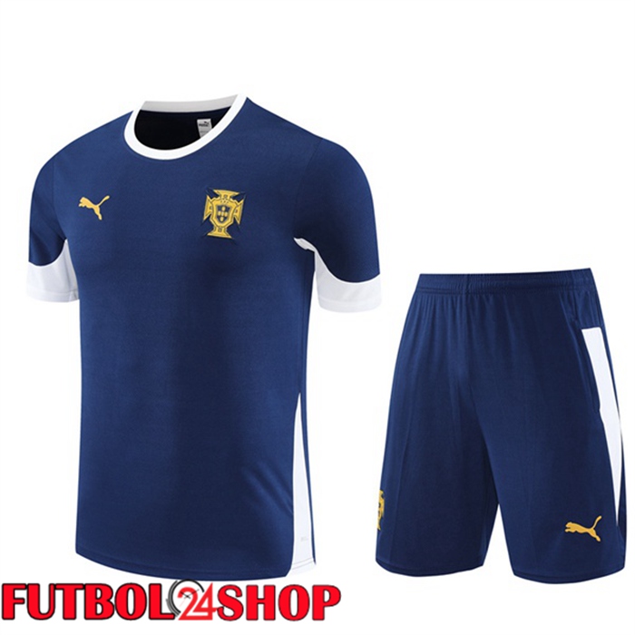 Camiseta Entrenamiento Portugal + Cortos Azul Real 2025/2026