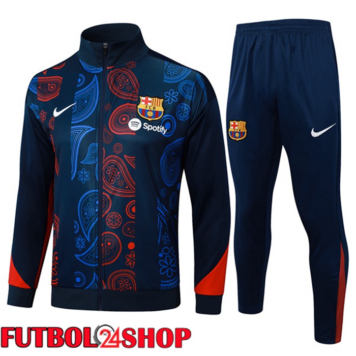 Chandal Equipos De Futbol - Chaqueta FC Barcelona Azul Negro Rojo 2025/2026