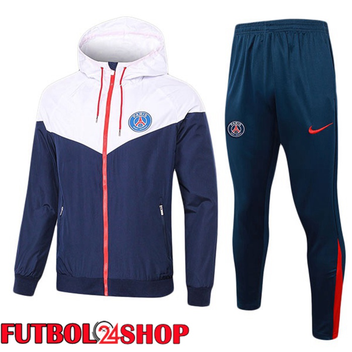 Chandal Futbol - Rompevientos Paris PSG Blanco Azul Real 2025/2026