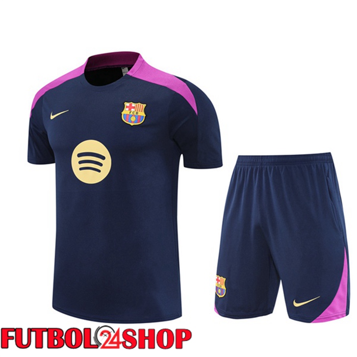 Camiseta Entrenamiento FC Barcelona + Cortos Azul Real 2025/2026