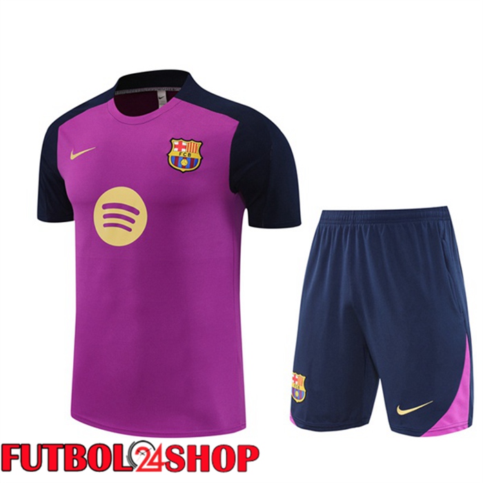 Camiseta Entrenamiento FC Barcelona + Cortos Púrpura 2025/2026