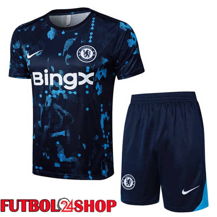 Camiseta Entrenamiento FC Chelsea + Cortos Azul Real 2025/2026