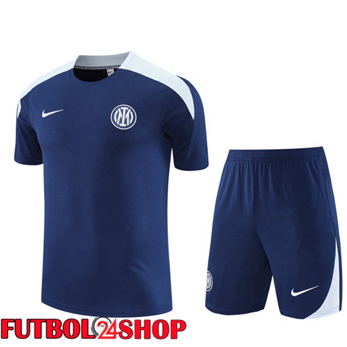 Camiseta Entrenamiento Inter Milan + Cortos Azul Real 2025/2026