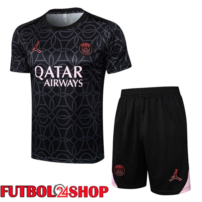 Camiseta Entrenamiento Jordan Paris PSG + Cortos Negro 2025/2026