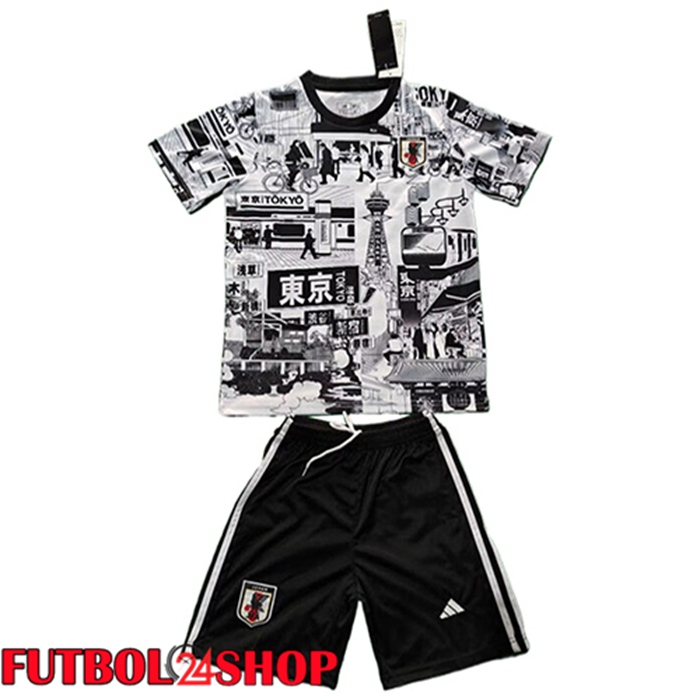 Camisetas De Futbol Japon Ninos Edición Especial Negro/Blanco 2025/2026
