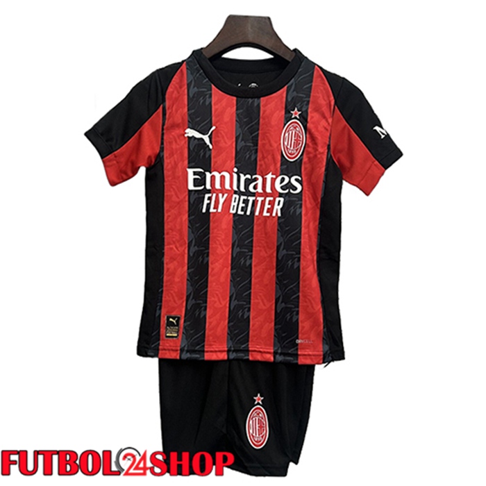 Camisetas De Futbol AC Milan Ninos Primera 2025/2026