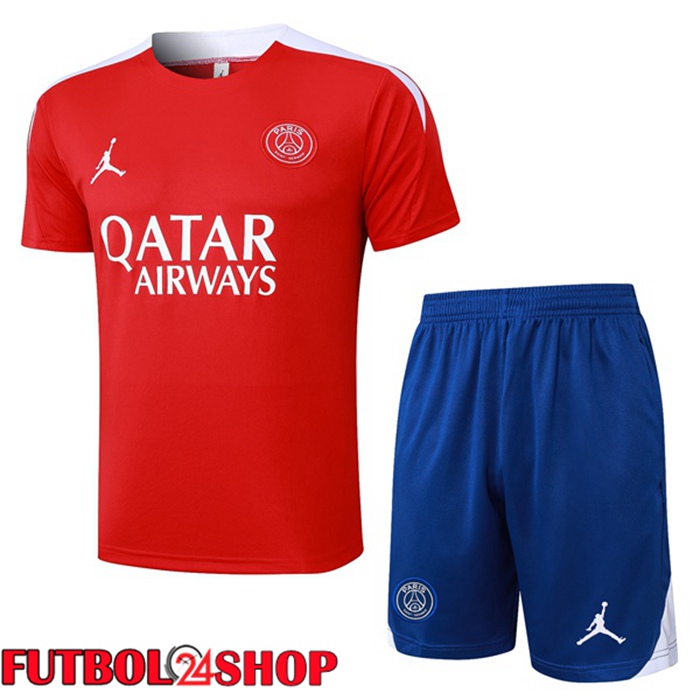 Camiseta Entrenamiento Jordan Paris PSG + Cortos Rojo 2025/2026