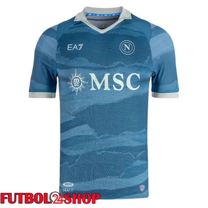 Camisetas De Futbol SSC Napoli Cuarta Azul 2024/2025