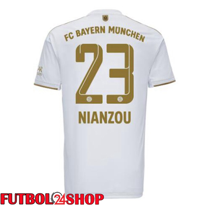 Segunda Camiseta Bayern Munich (Nianzou 23) Blanco 22/23