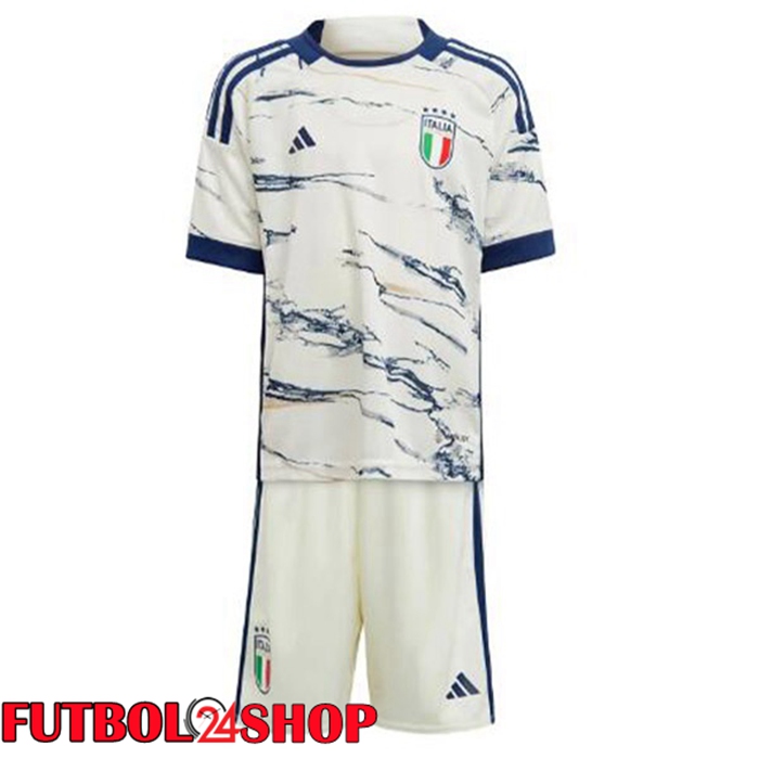 Segunda Camiseta Italia Ninos Blanco 2023/2024
