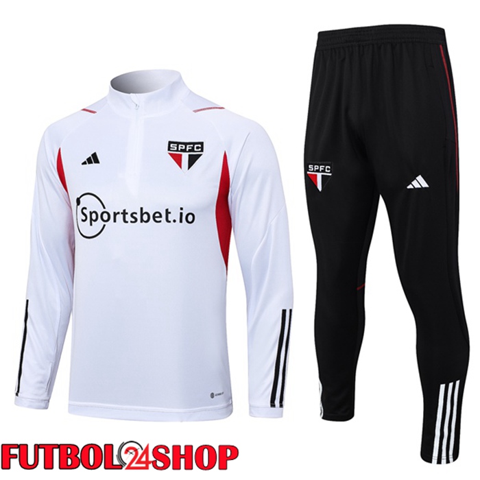 Chandal Equipos De Futbol Sao Paulo FC Blanco 2023/2024