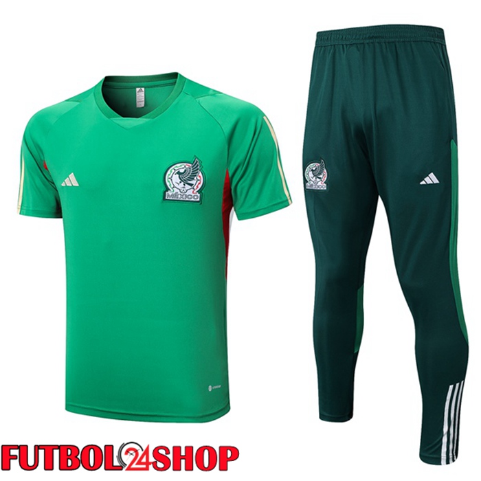 Camiseta Entrenamiento México + Pantalones Verde 2023/2024