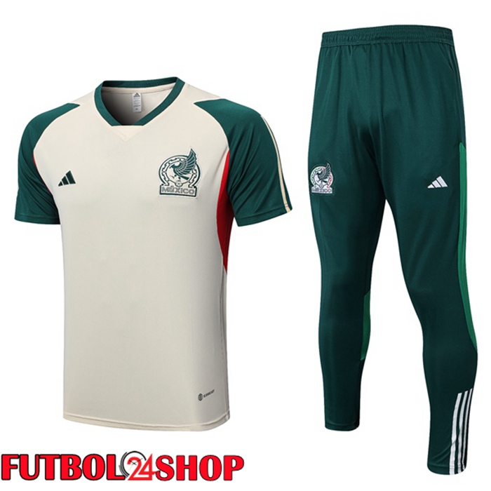 Camiseta Entrenamiento México + Pantalones Marrón 2023/2024