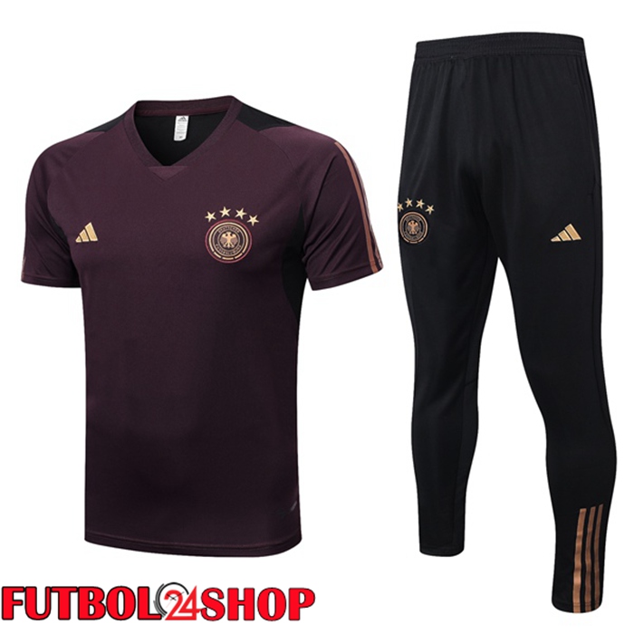 Camiseta Entrenamiento Alemania + Pantalones Rojo 2023/2024