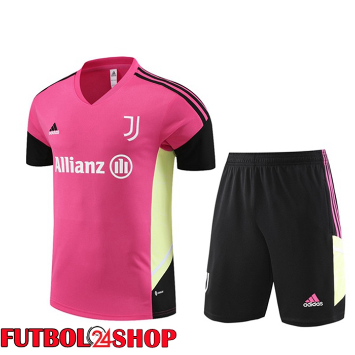 Camiseta Entrenamiento Juventus + Cortos Rojo 2023/2024