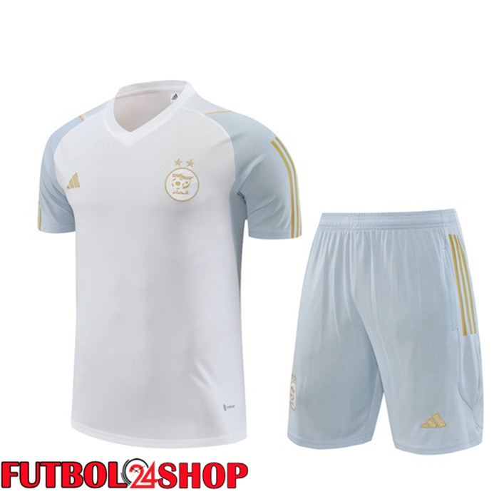Camiseta Entrenamiento Argelia + Cortos Blanco 2023/2024