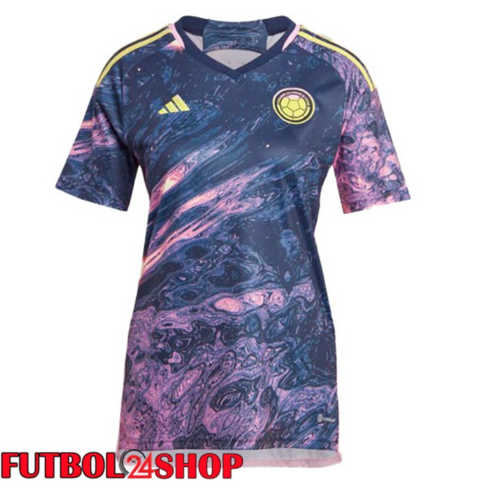 Segunda Camiseta Colombia Femenino Negro Púrpura 2023/2024