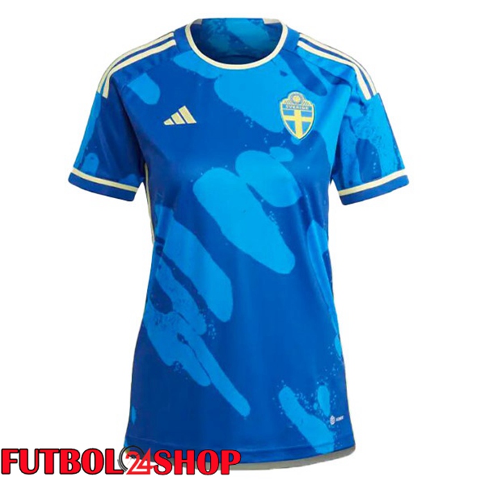 Segunda Camiseta Suecia Femenino Azul 2023/2024
