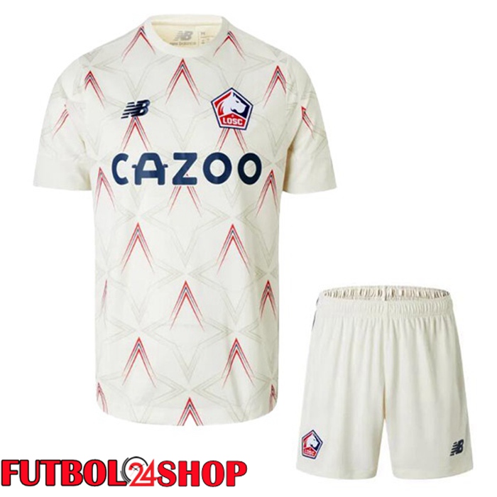 Cuarta Camiseta Lille OSC Ninos Blanco 2022/2023