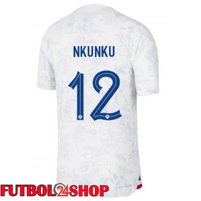 Segunda Camiseta Francia (NKUNKU 12) Blanco 22/23