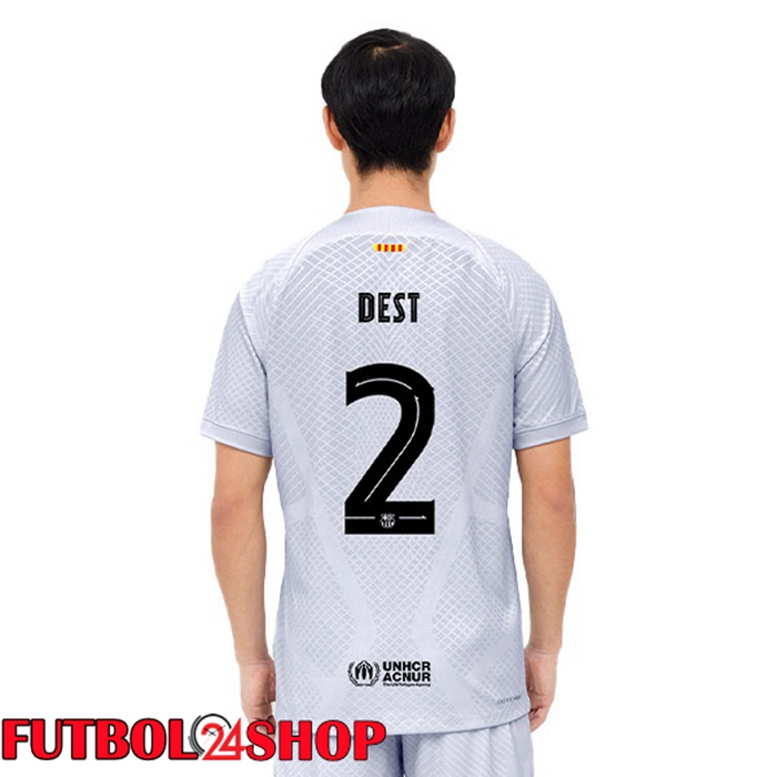 Tercera Camiseta FC Barcelona (DEST 2) Gris 2022/2023