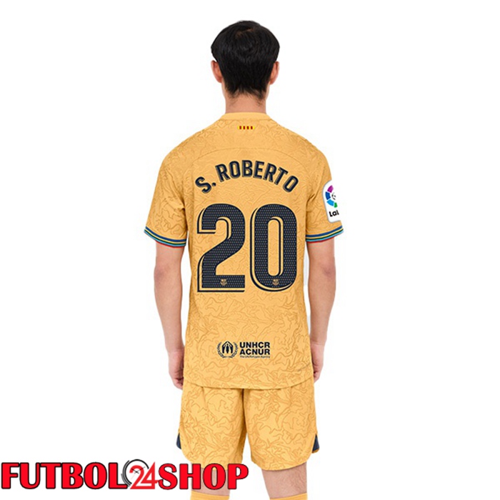 Segunda Camiseta FC Barcelona (Sergi Roberto 20) Amarillo 2022/2023