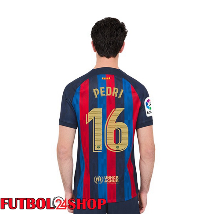 Primera Camiseta FC Barcelona (Pedri 16) Rojo Azul 22/23