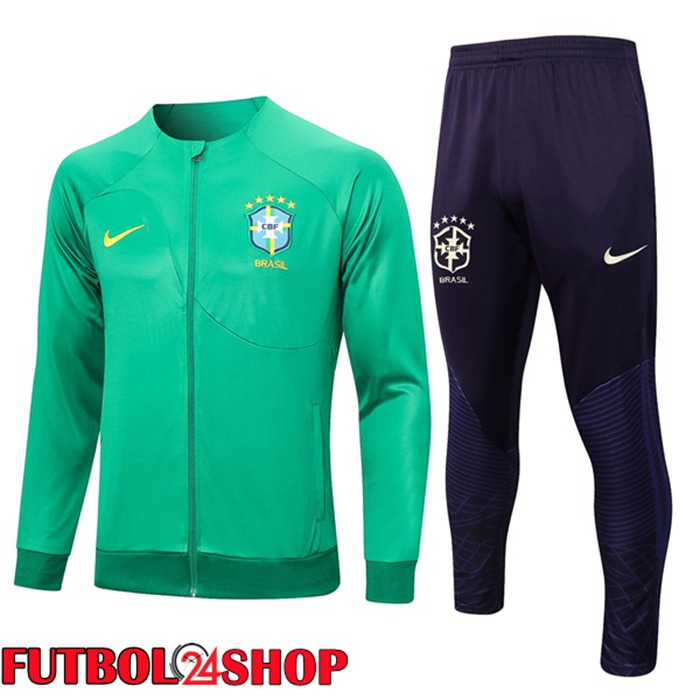 Chandal Equipos De Futbol - Chaqueta Brasil Verde 2023/2024
