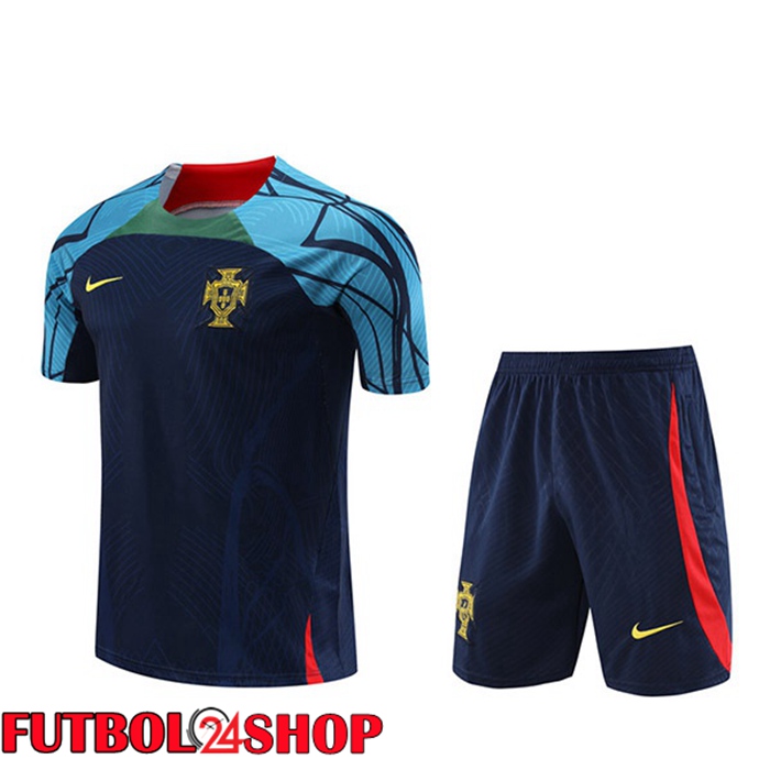 Camiseta Entrenamiento Portugal + Cortos Negro 2023/2024